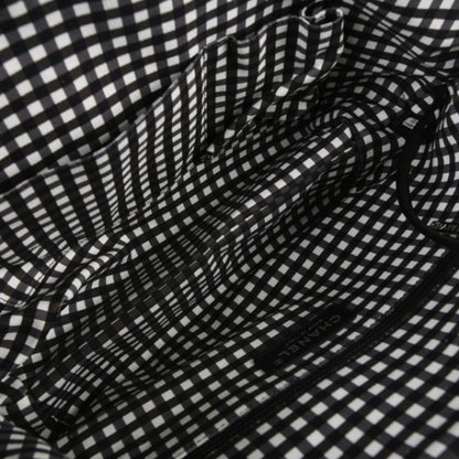 Chanel Toile Gingham Print Basket Tote 11C 6 of 10