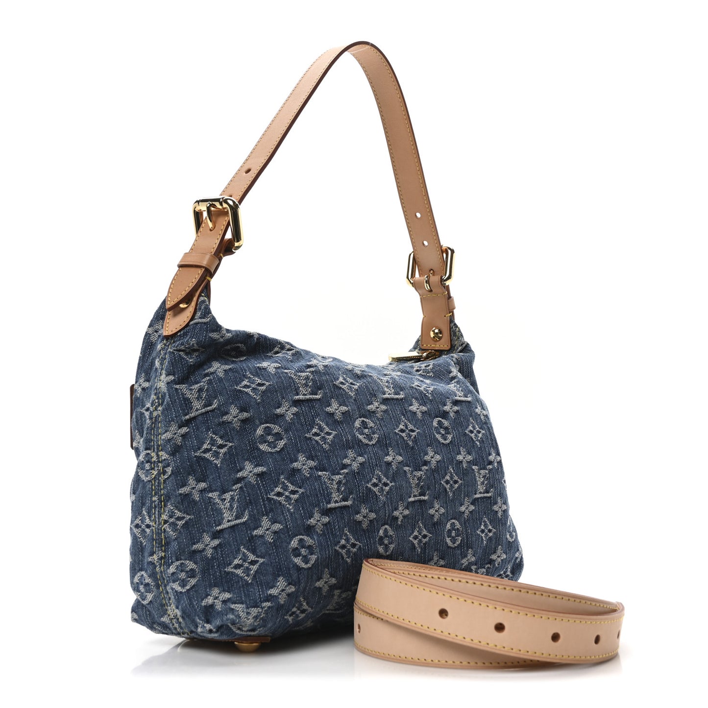 Monogram Denim Baggy PM Blue