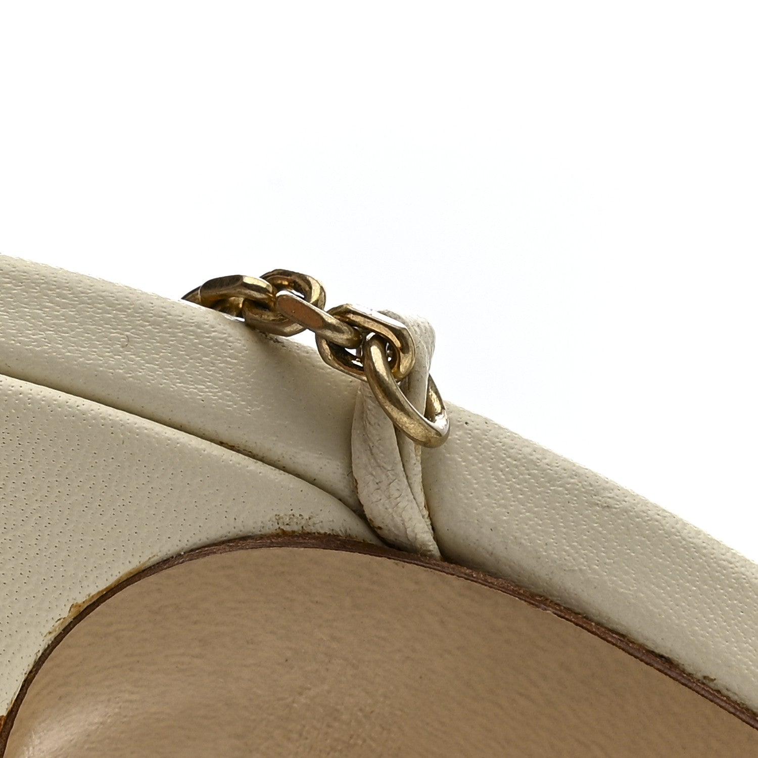 Bottega Veneta Lambskin Stretch Chain Strap 90mm Sandals 40 Sea Salt 10 of 16