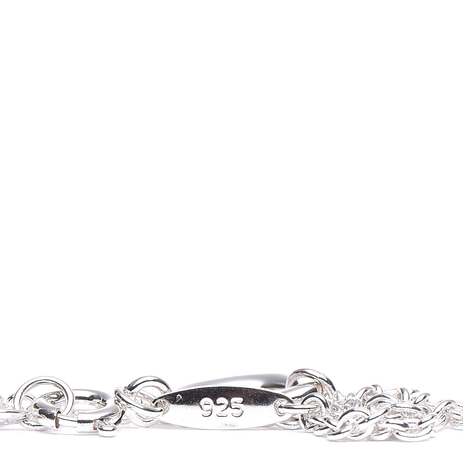 Tiffany Sterling Silver Elsa Peretti Open Heart Charm Bracelet 5 of 8