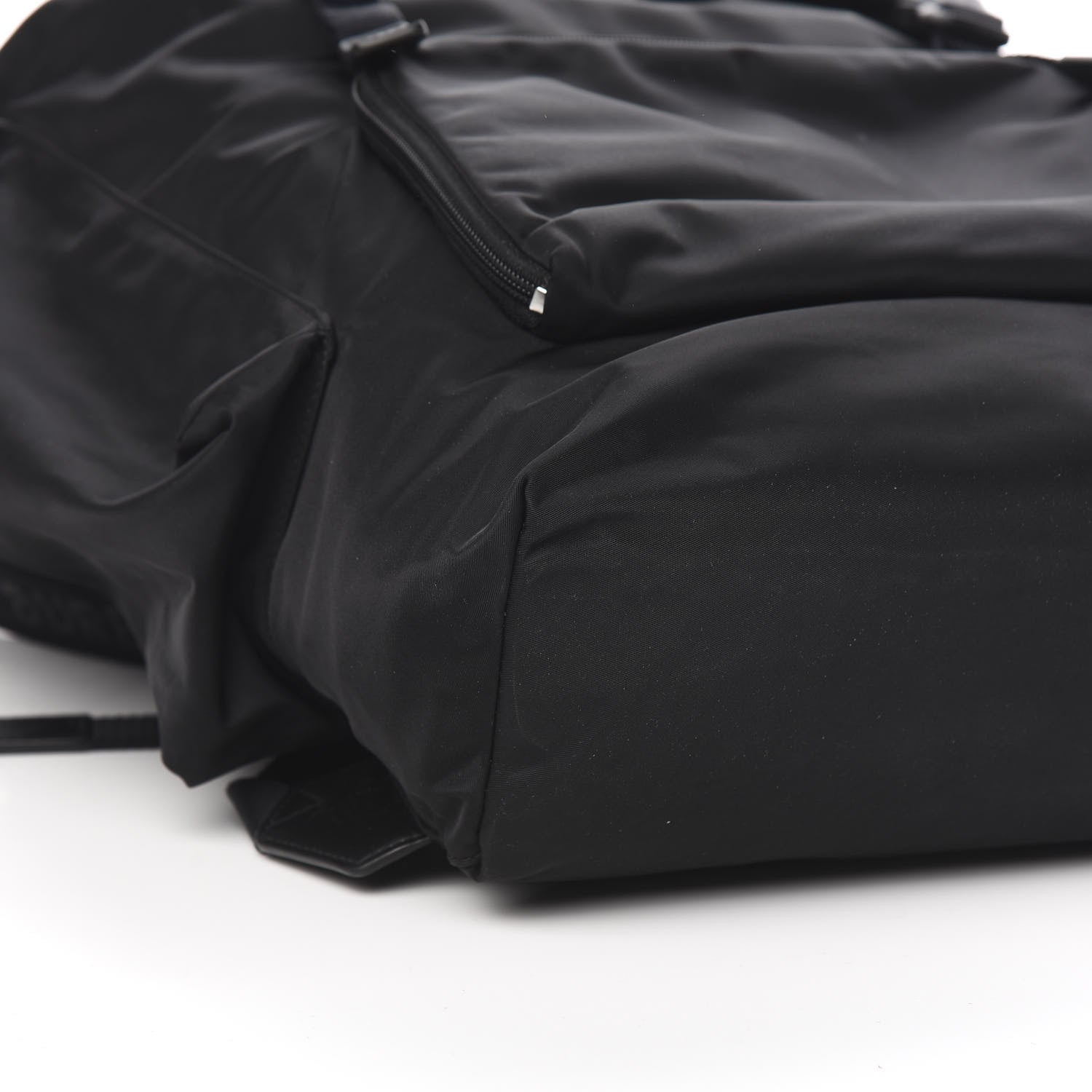 Burberry Nylon Calfskin Logo Detail Backpack Black 6 of 9