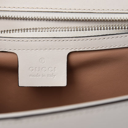 Gucci Calfskin Snakeskin Small Lilith Top Handle Bag White 6 of 15