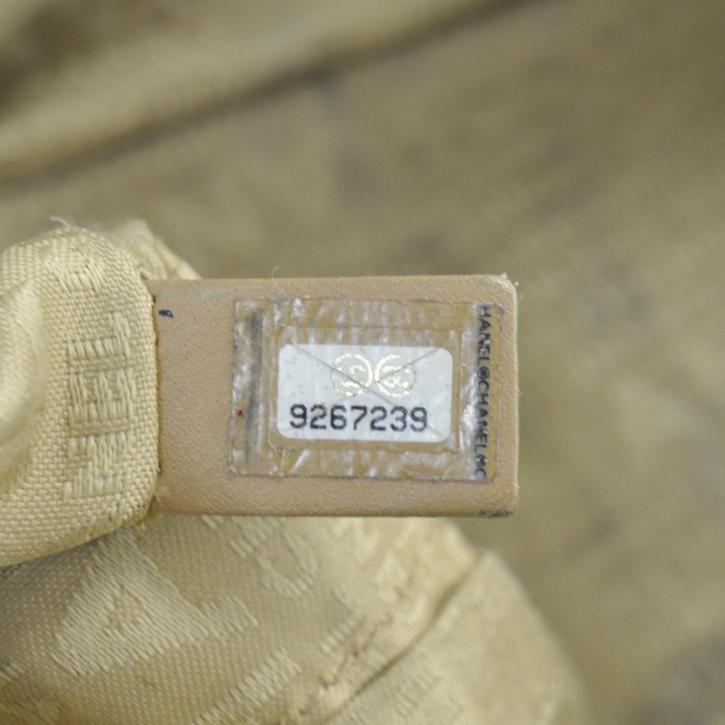 Leather Square Stitched Satchel Beige