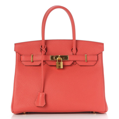 Hermes Taurillon Clemence Birkin 30 Bougainvillea 1 of 31
