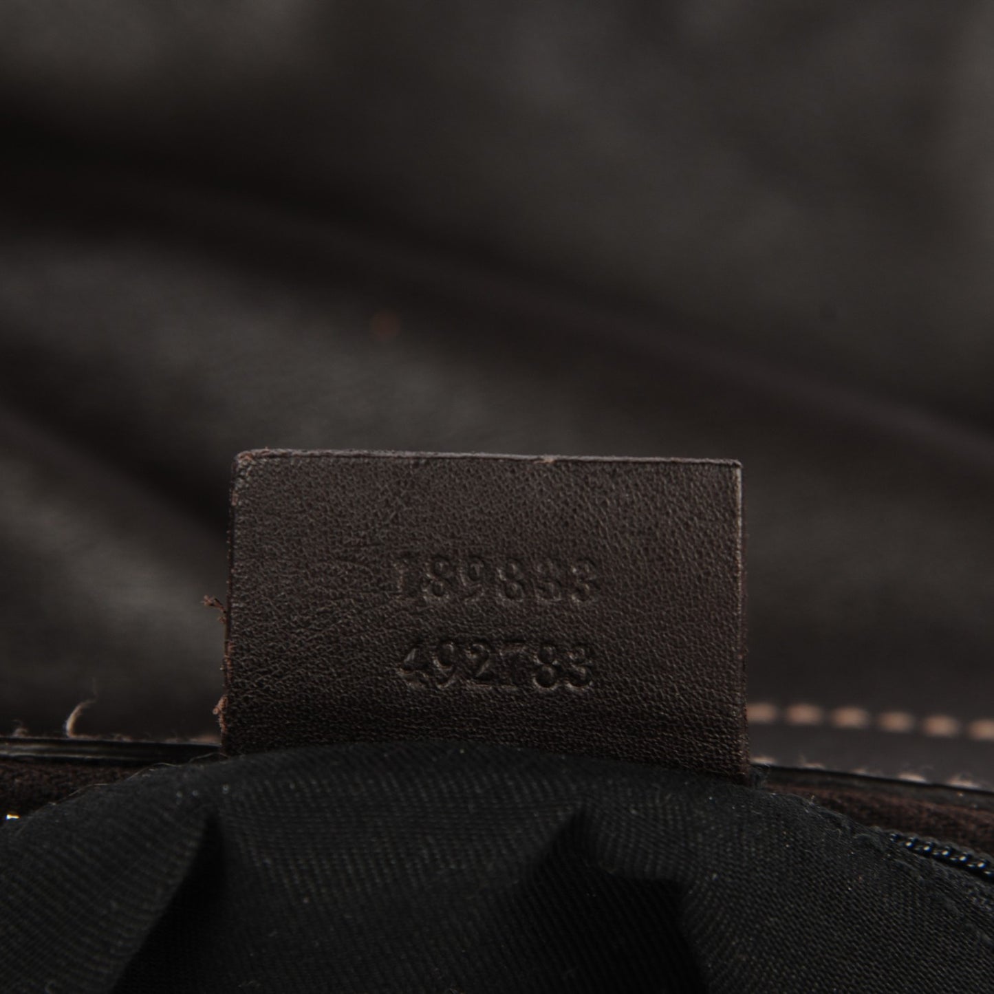 Calfskin Large D Gold Hobo Chocolate Brown