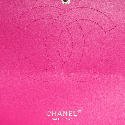 Chanel Iridescent Caviar Maxi Double Flap Hot Pink 6 of 9