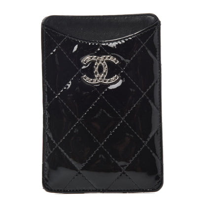 Chanel Patent Quilted Brilliant iPhone Case Black 1 of 8