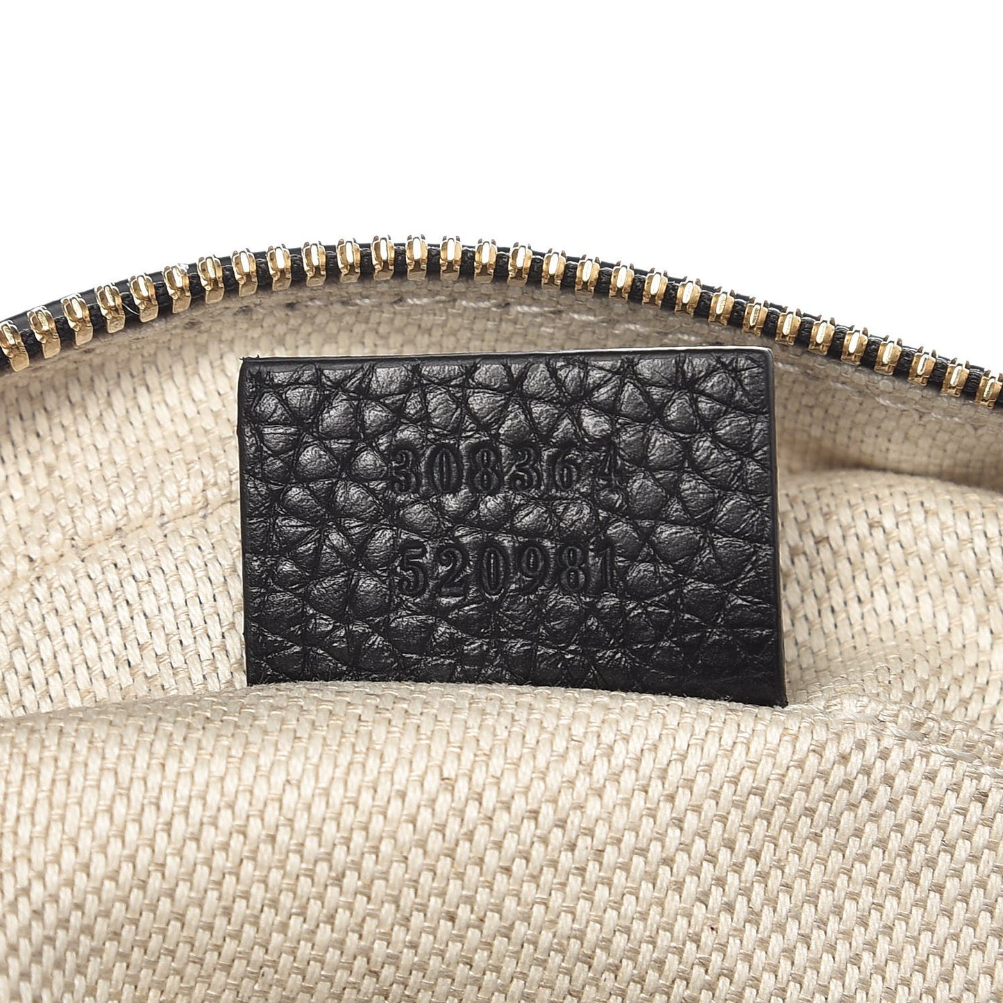 Pebbled Calfskin Small Soho Disco Bag Black