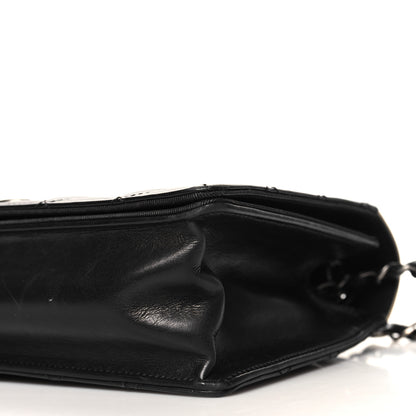 Chanel Calfskin Quilted Ballerine Flap Black Beige 12 of 15