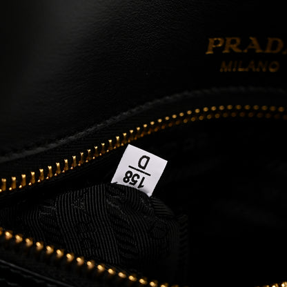 Prada Saffiano Flap Shoulder Bag Black 8 of 16