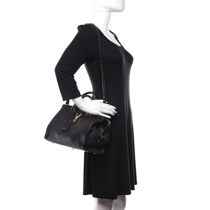 Saint Laurent Calfskin Small Classic Y Cabas Navy Blue 2 of 15