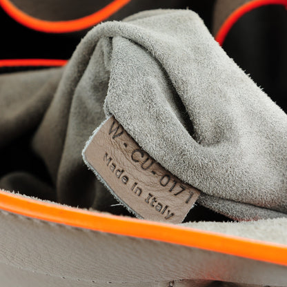 Celine Supple Calfskin Medium Phantom Luggage Grey Orange 8 of 9