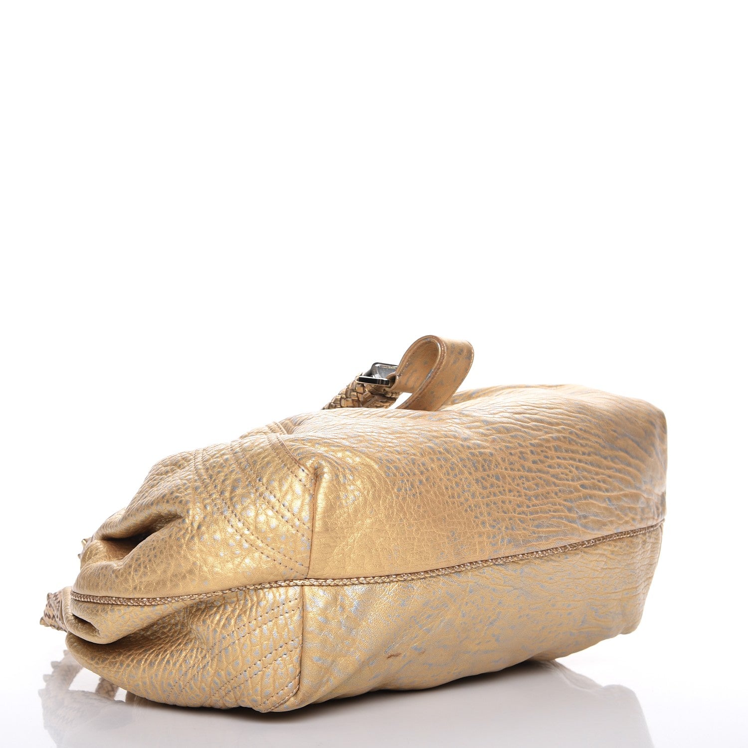 Fendi Nappa Nuvolata Bimetal Spy Oro Argento 4 of 13