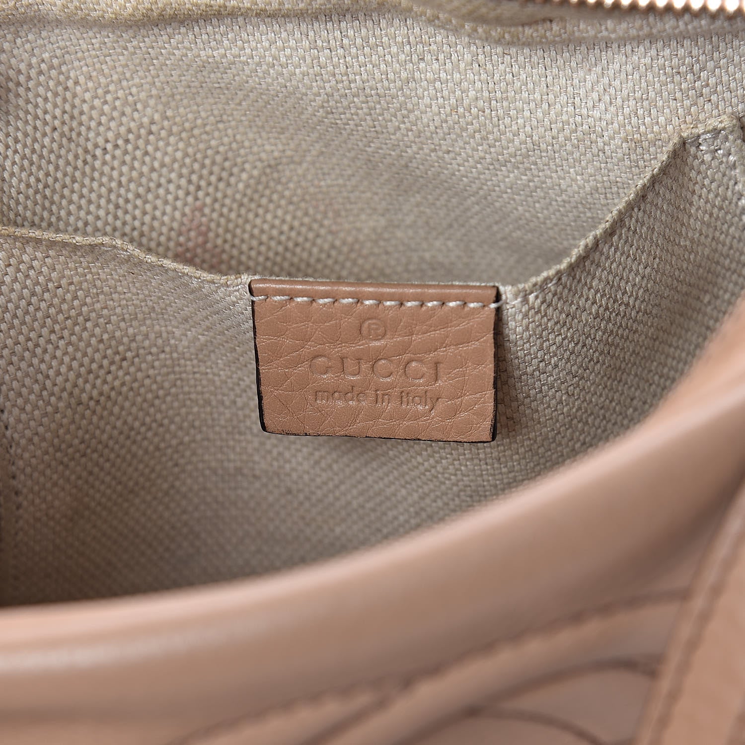 Gucci Pebbled Calfskin Small Soho Disco Bag Rose Beige 6 of 11