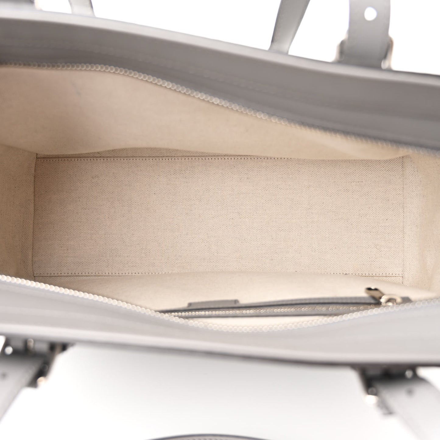 Calfskin GG Tennis Embossed Tote Bag Dusty Grey