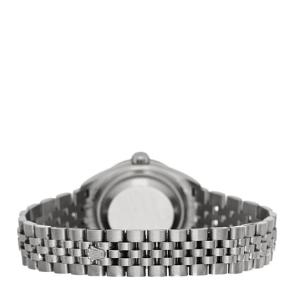 Rolex Stainless Steel 18K White Gold Diamond Mother of Pearl 28mm Oyster Perpetual Datejust Watch 279384 3 of 5