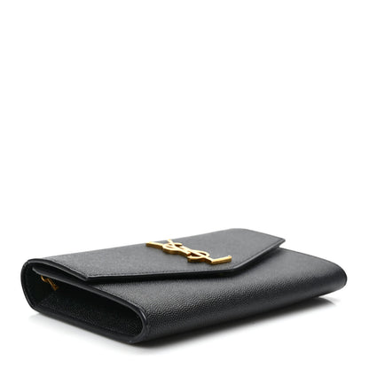 Saint Laurent Grain de Poudre Uptown Chain Wallet Black 4 of 10