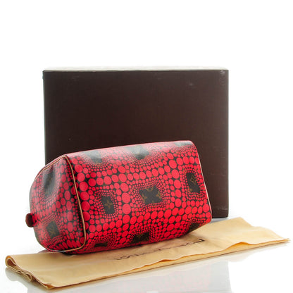 Louis Vuitton Monogram Kusama Town Speedy 30 Red 4 of 7