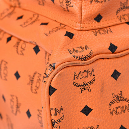 MCM Visetos Side Stud Large Stark Backpack Orange 8 of 21