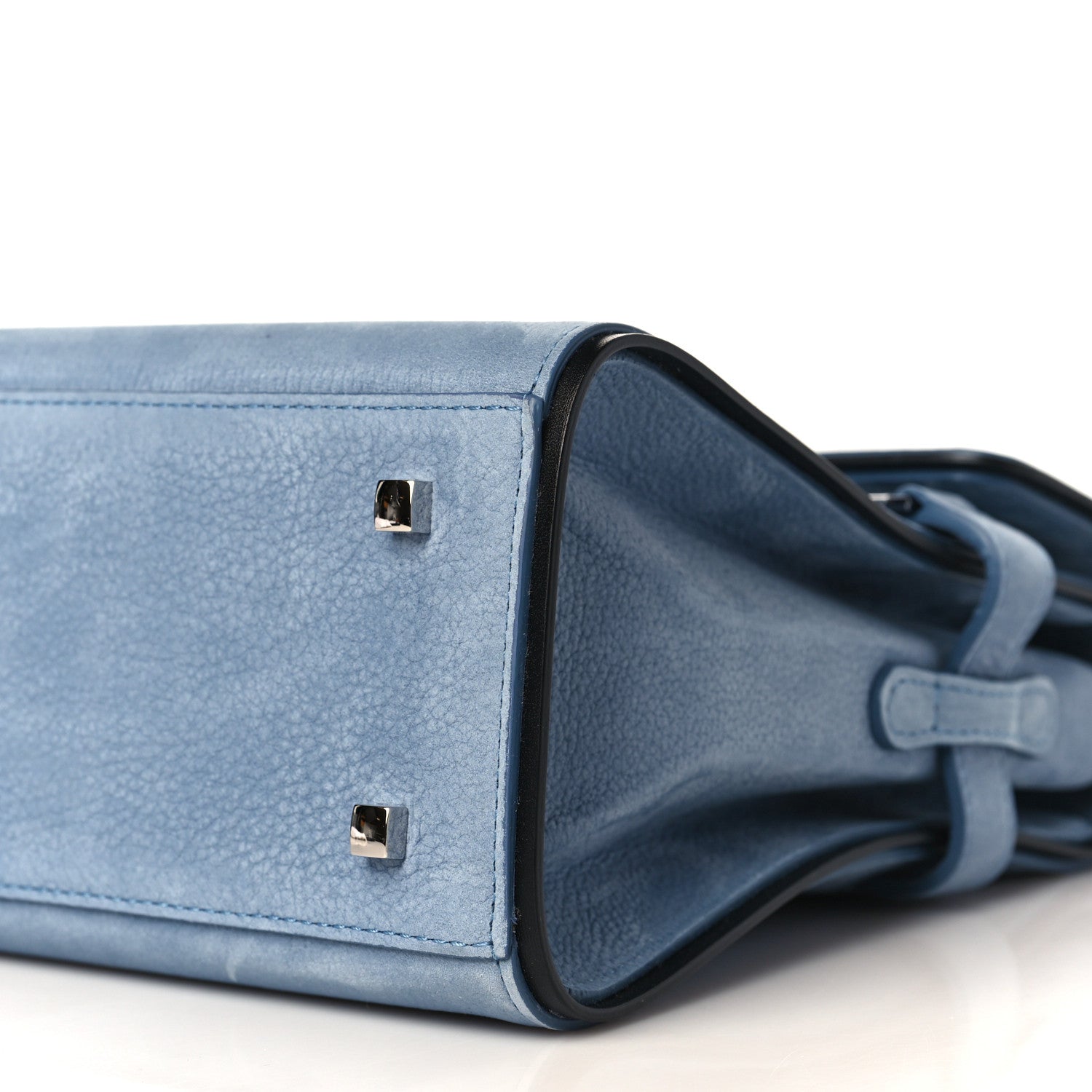Delvaux Nubuck Santiag MM Tempete Satchel Denim 8 of 8
