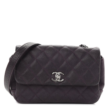 Chanel Iridescent Caviar Quilted Small Lady Pearly Flap Plum 1 of 11