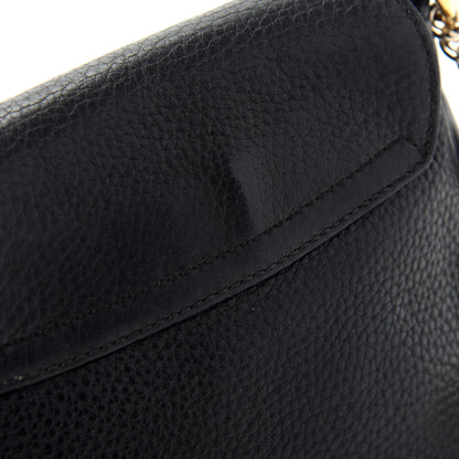 Gucci Pebbled Calfskin Small Soho Flap Crossbody Black 11 of 11