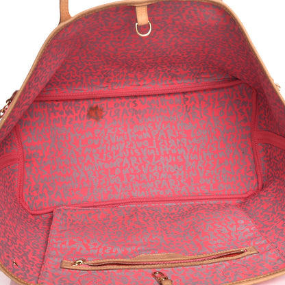 Louis Vuitton Monogram Graffiti Neverfull GM Fuchsia 5 of 13
