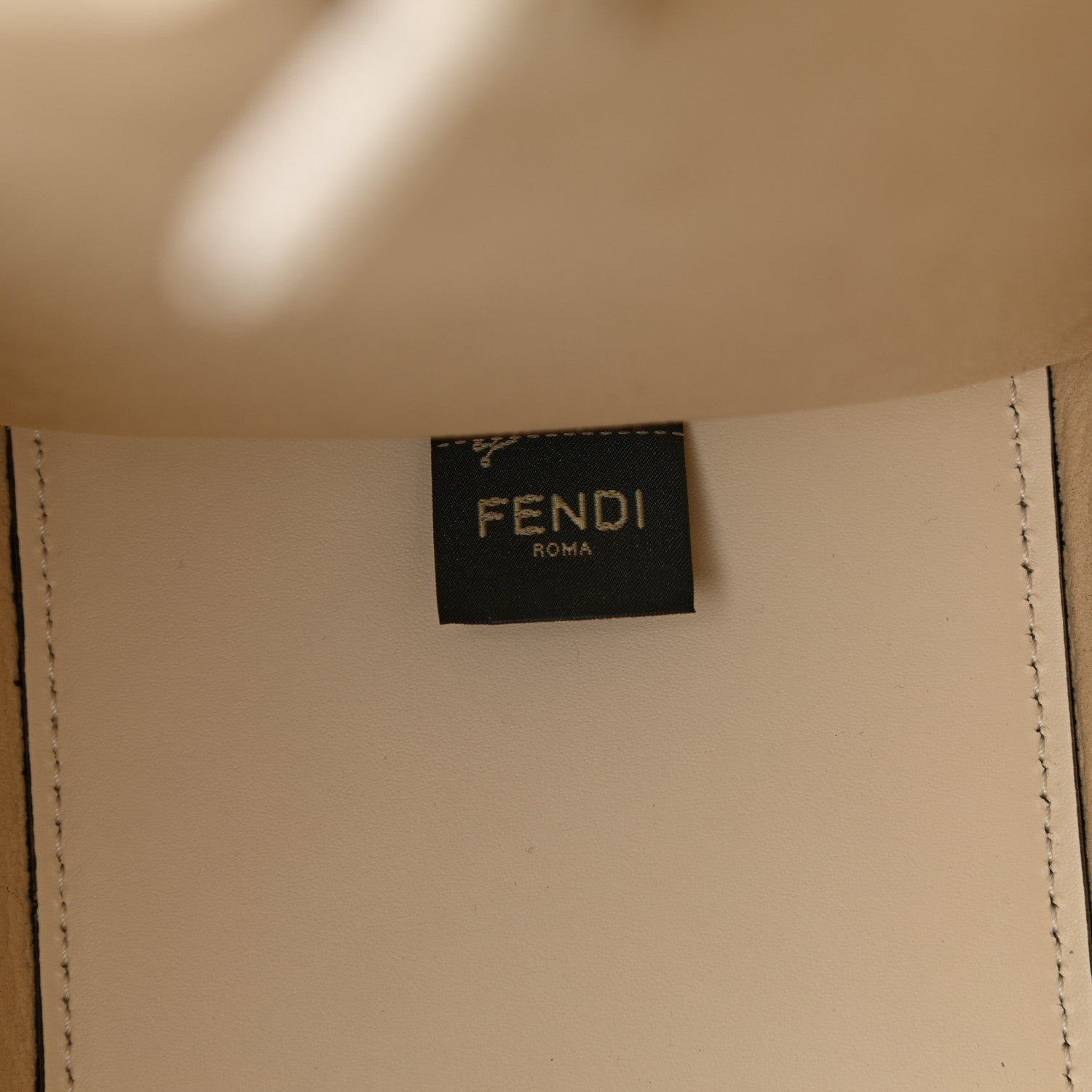 Fendi Vitello King Ceylon Plexiglass Woven Logo Debossed Medium Fendi Sunshine Shopper Tote White Ice 6 of 8