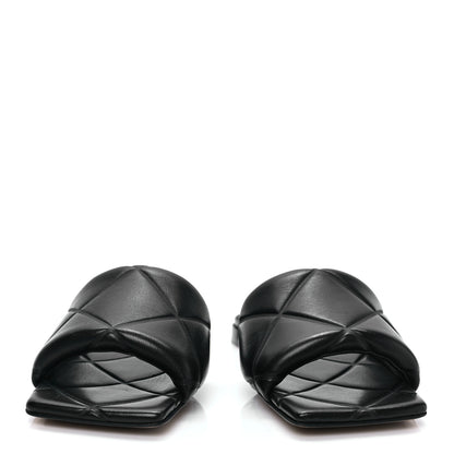 Bottega Veneta Nappa Quilted Rubber Lido Flat Sandals 36 Black 2 of 7