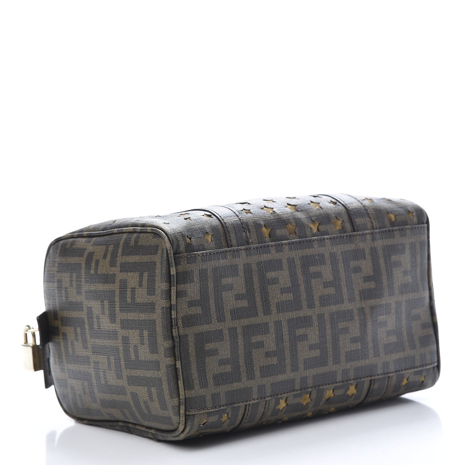 Fendi Zucca Spalmati Stars Small Forever Boston Tobacco 4 of 12