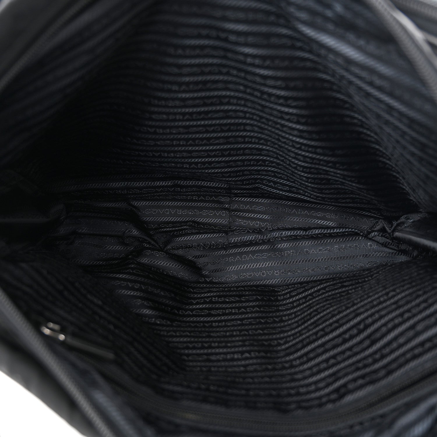 Prada Tessuto Nylon Saffiano Briefcase Black 5 of 12