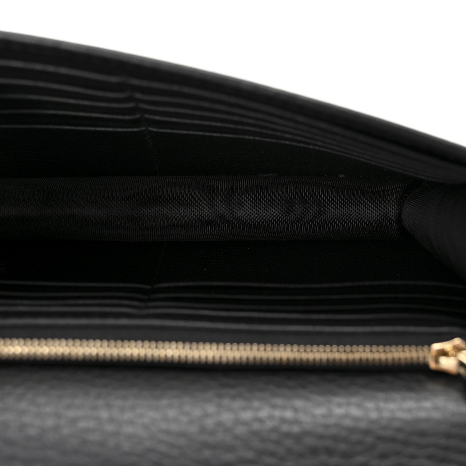 Gucci Dollar Calfskin Interlocking G Chain Wallet Black 5 of 9