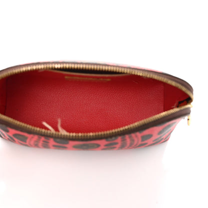 Louis Vuitton Monogram Kusama Pumpkin Dots Cosmetic Pouch Red 5 of 9