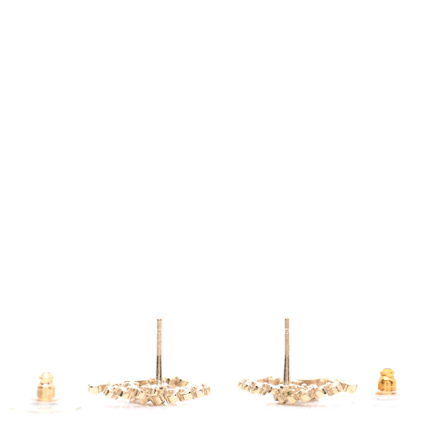 Chanel Crystal Mini CC Earrings Gold 3 of 5