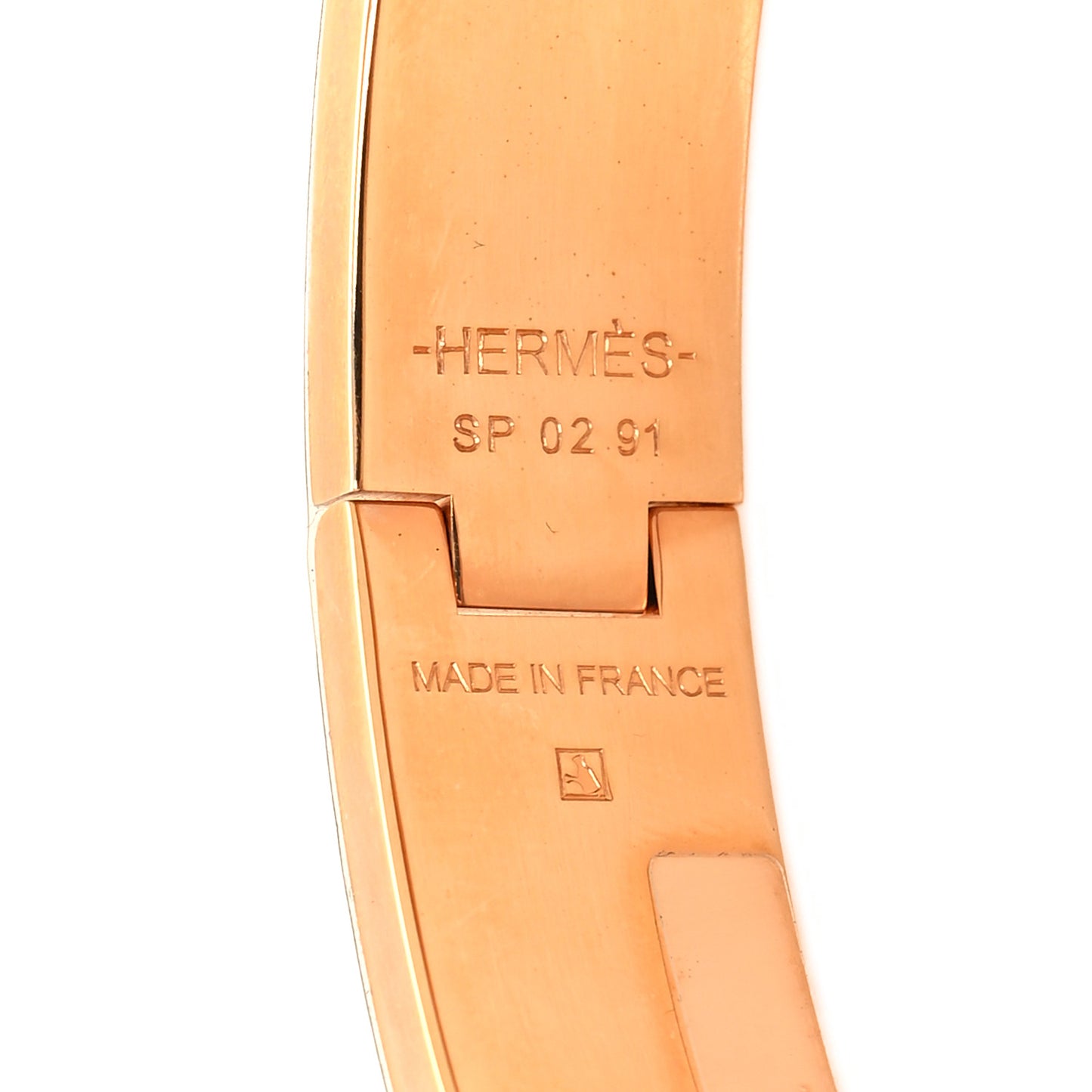 Enamel Narrow Clic Clac H Bracelet PM Jaune Tennis