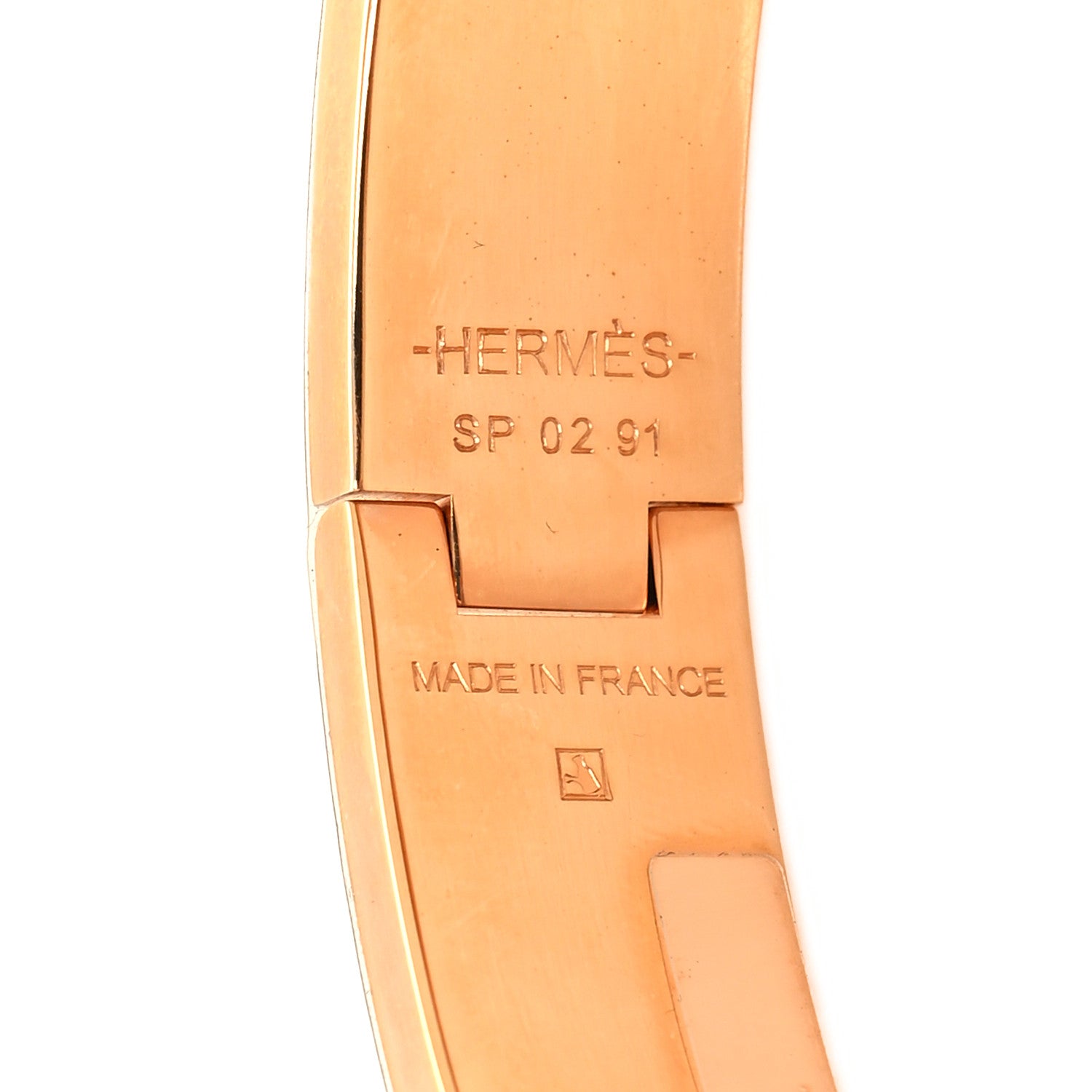 Hermes Enamel Narrow Clic Clac H Bracelet PM Jaune Tennis 4 of 4