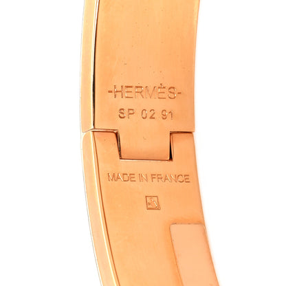 Hermes Enamel Narrow Clic Clac H Bracelet PM Jaune Tennis 4 of 4