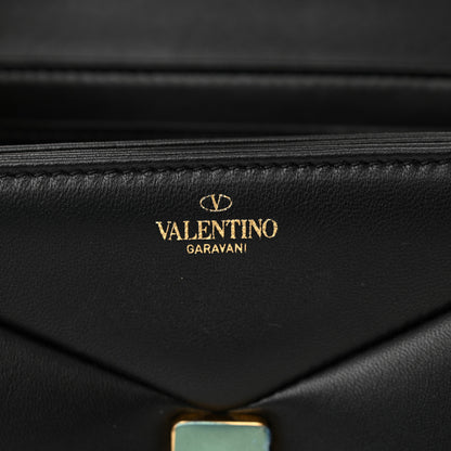 Valentino Garavani Nappa One Stud Chain Clutch Black 6 of 10