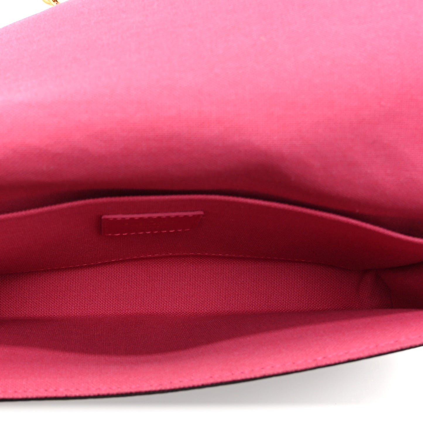 Monogram 2021 Christmas Animation Hollywood Pochette Felicie Chain Wallet Fuchsia