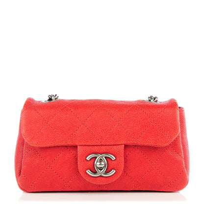 Chanel Caviar Quilted Mini Simply CC Flap Red 1 of 8