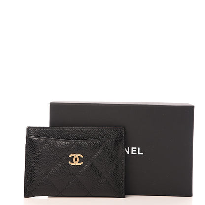 Chanel Caviar Quilted Card Holder Black 8 of 8