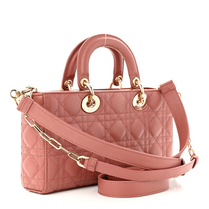 Christian Dior Lambskin Cannage Medium Lady D-Joy Ethereal Pink 3 of 9