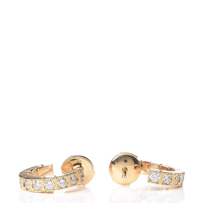 Cartier 18K Yellow Gold Diamond Lanieres Earrings 3 of 5