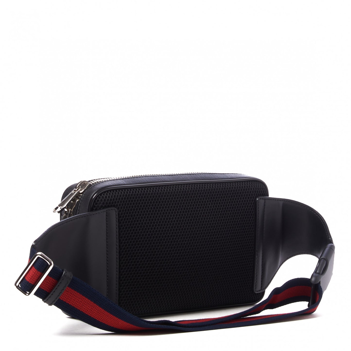Soft GG Supreme Monogram Web Belt Bag Black Grey