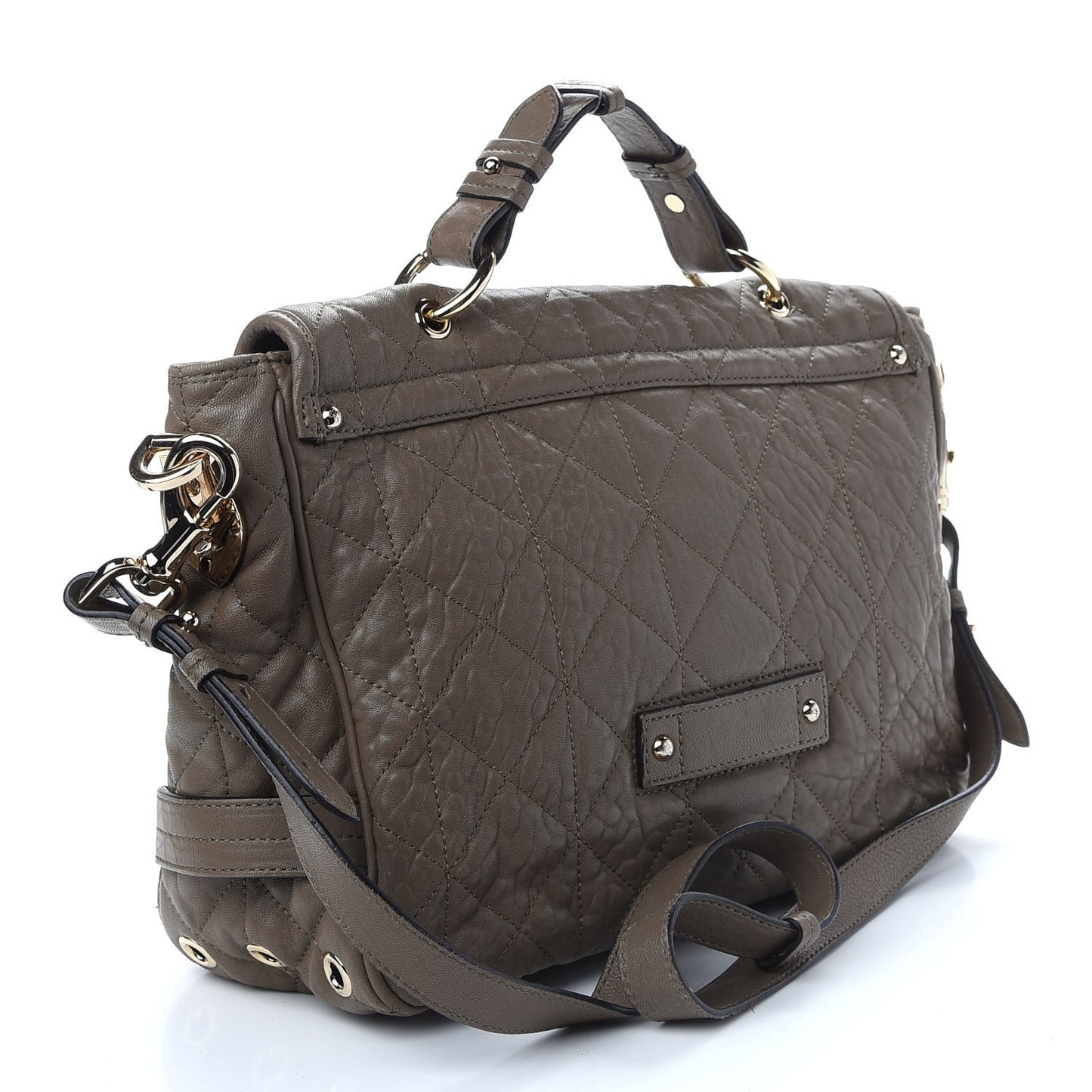 Nappa Quilted Tillie Satchel Clay