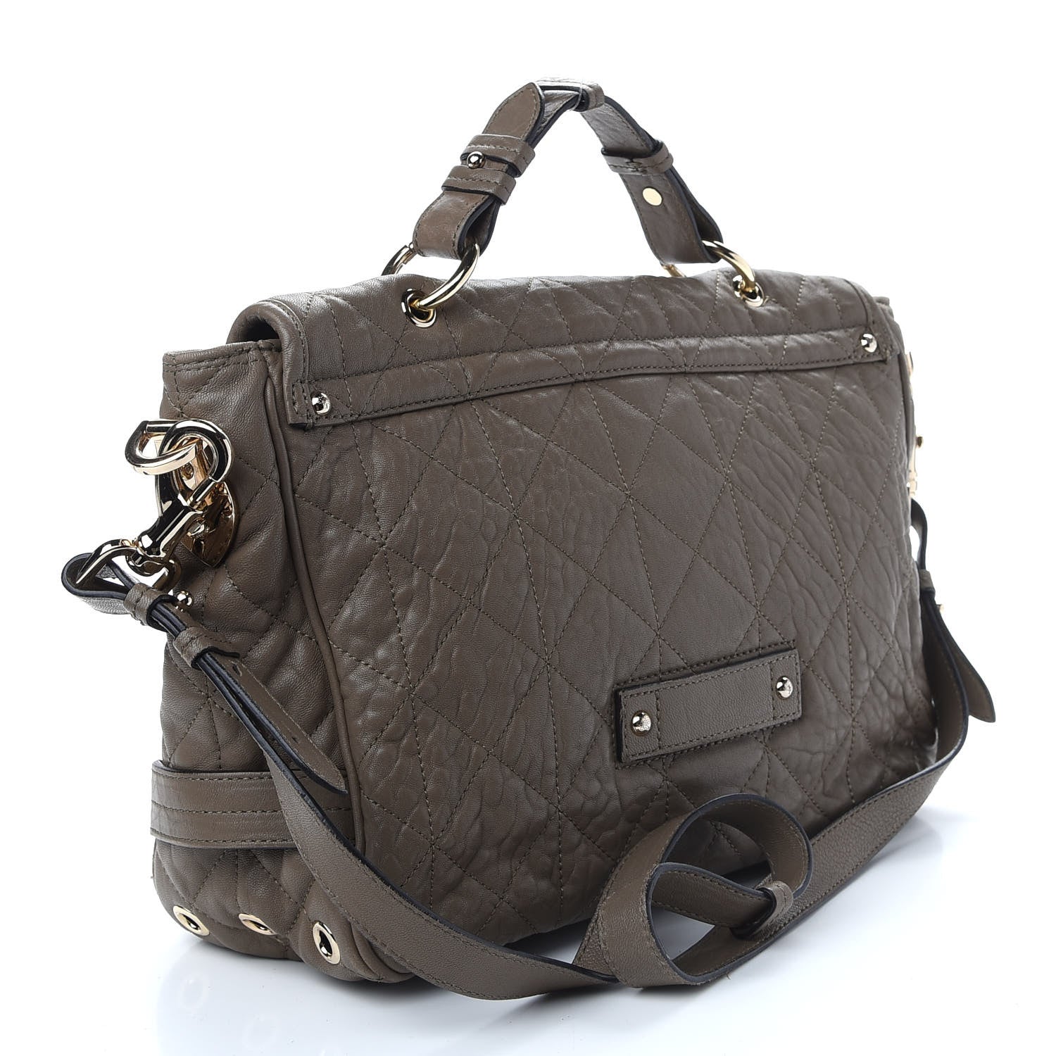 Mulberry Nappa Quilted Tillie Satchel Clay 3 of 10