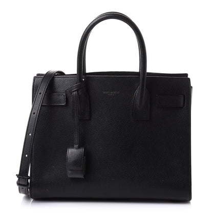 Saint Laurent Grained Calfskin Baby Sac De Jour Black 1 of 13