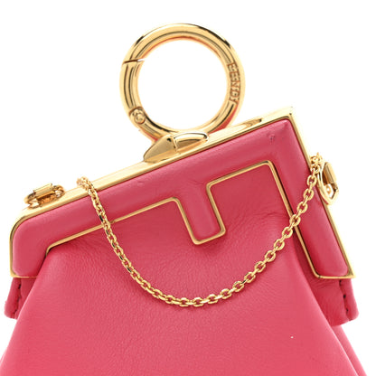 Fendi Shiny Nappa Nano Fendi First Bag Charm Lampone 8 of 13