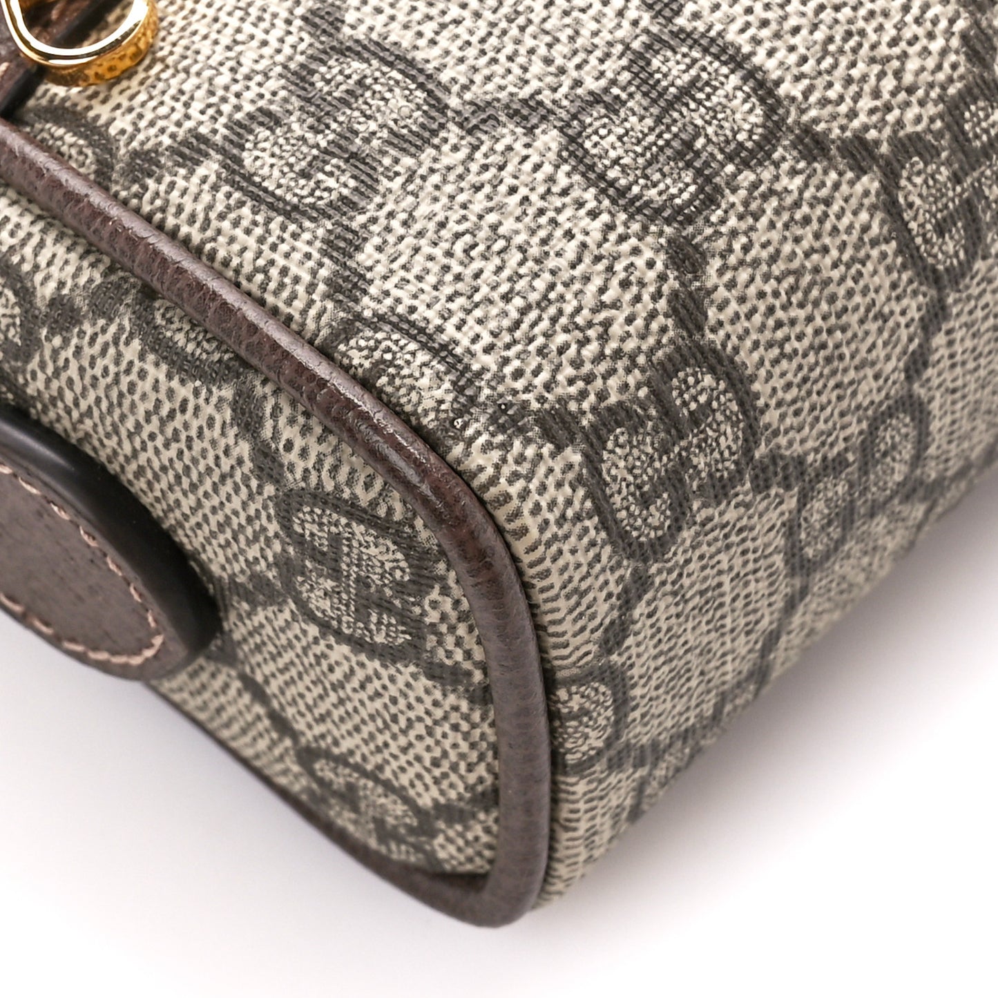GG Supreme Monogram Web Mini Ophidia Shoulder Bag Brown