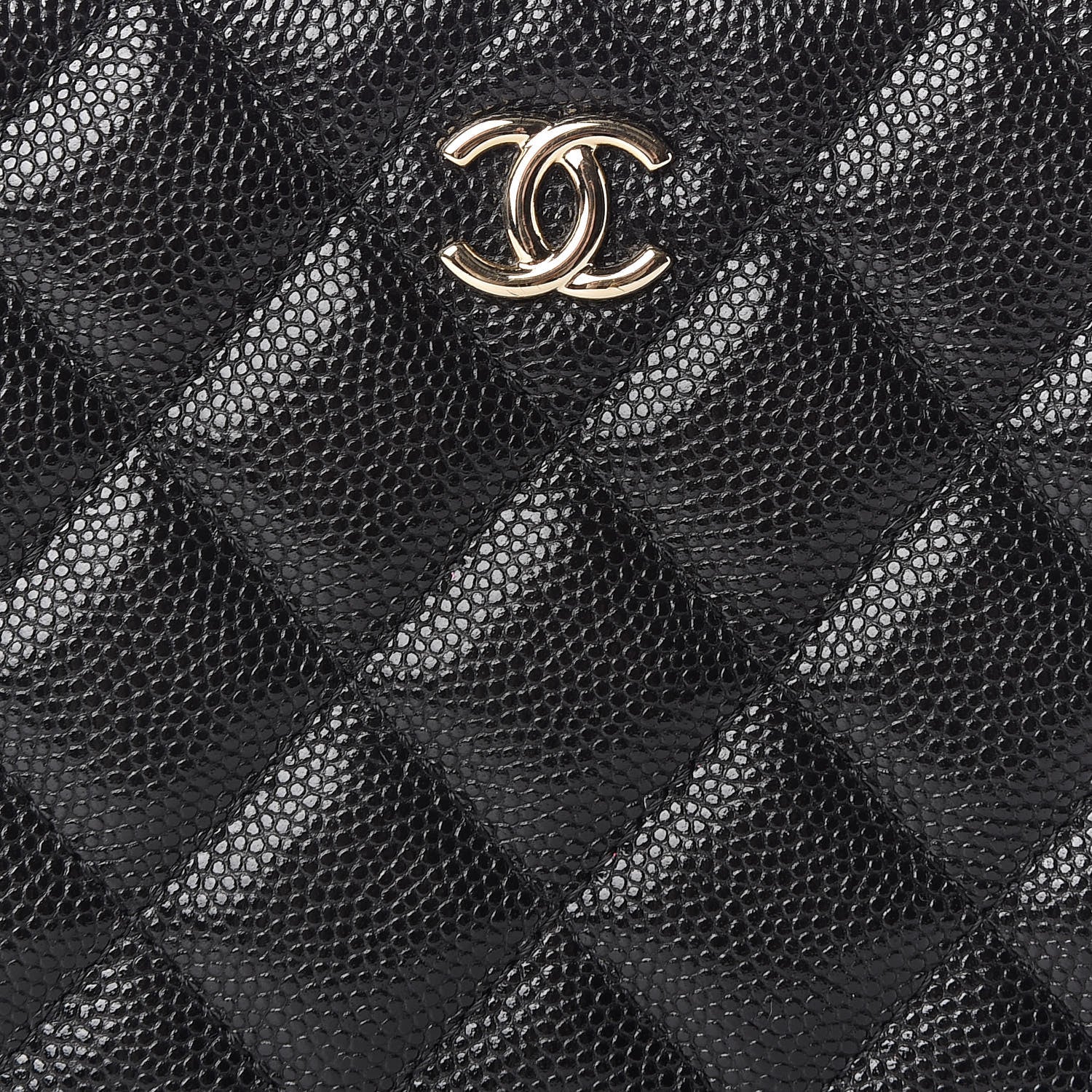 Chanel Caviar Quilted Cosmetic Case Black 11 of 12